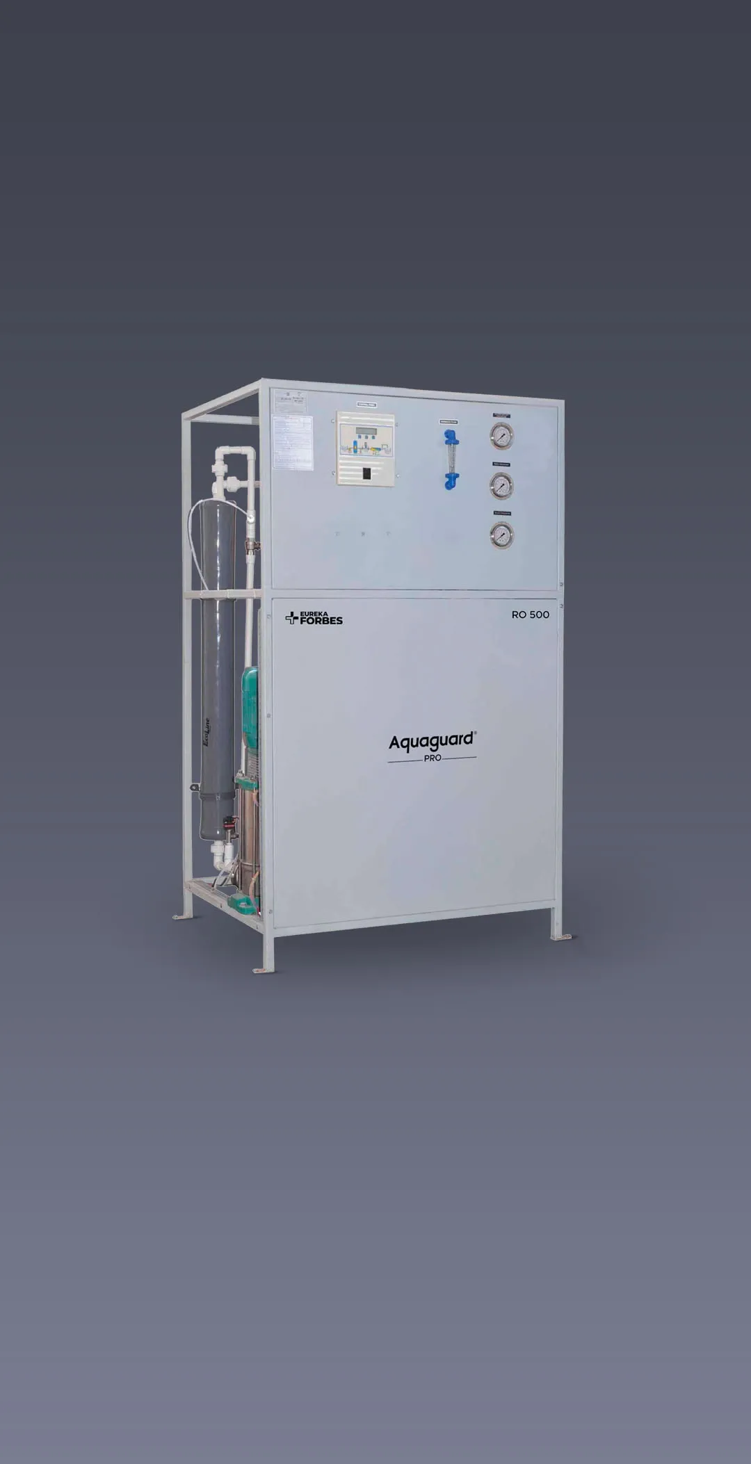 Eureka Forbes Industrial Skid-Mounted RO Plant (500 LPH Capacity)