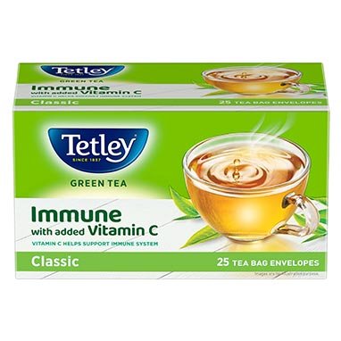 Tetley Classic Green Tea Bags (Pantry Pack of 100 Envelopes)