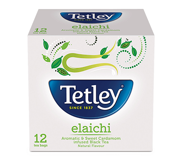 Tetley Elaichi Infused Black Tea (Pantry Pack of 100 Envelopes)