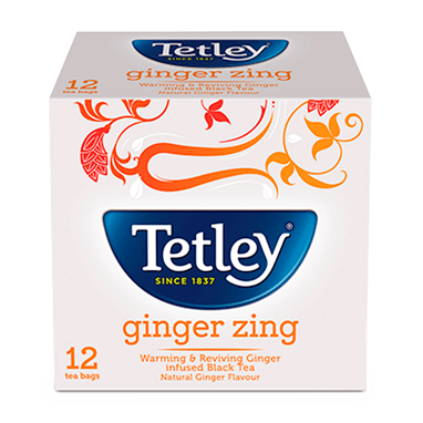 Tetley Green Tea with Ginger, Mint & Lemon (Pantry Pack of 100 Envelopes)